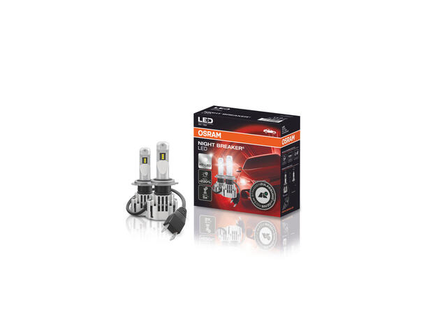 Osram Night Breaker H7 LED LED, H7, 2pk, Godkjent LED pære