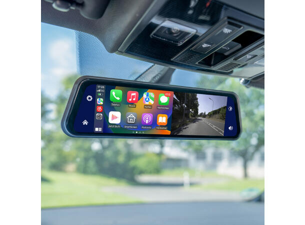 Ampire Apple Carplay/Android Auto 9" sladrespeil