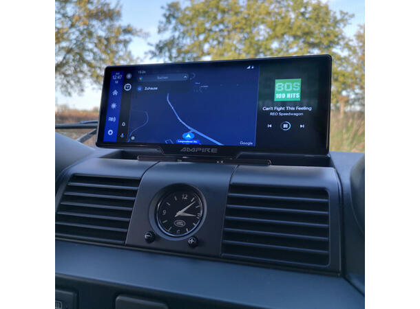 Ampire Apple Carplay/Android Auto Frittstående 10" skjerm m/DVR