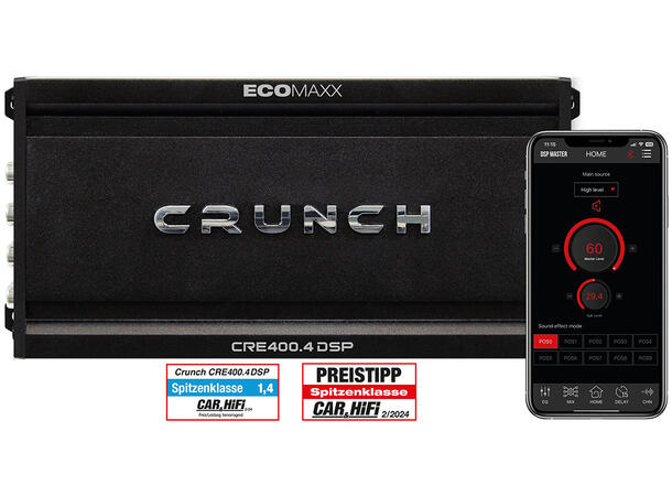 CRUNCH - CRE400.4DSP-ISO Universal med ISO