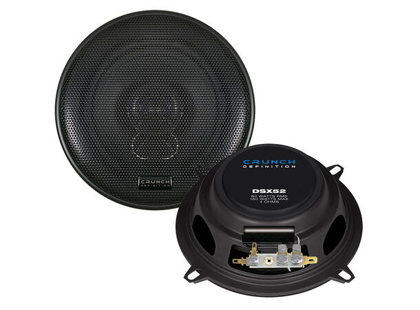 CRUNCH DSX52, 2-vei koaxial 13 cm 13 cm (5¼") Koaxial høyttalere