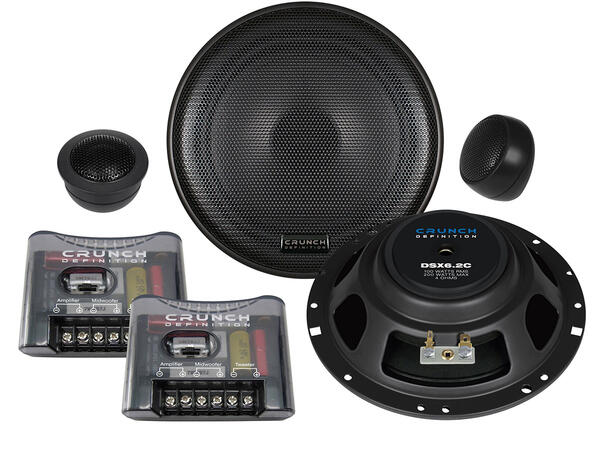 CRUNCH DSX6.2E, 2-vei kompo 16,5cm 16,5 cm (6½") Komponentsett
