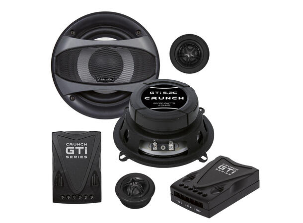 CRUNCH GTI5.2C, 2-vei kompo 13 cm 13 cm (5¼") Komponentsett