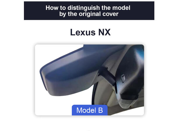 FITCAMX Integrert 4K Dashcam (front) Lexus NX (2014 - 2021) "Model B"
