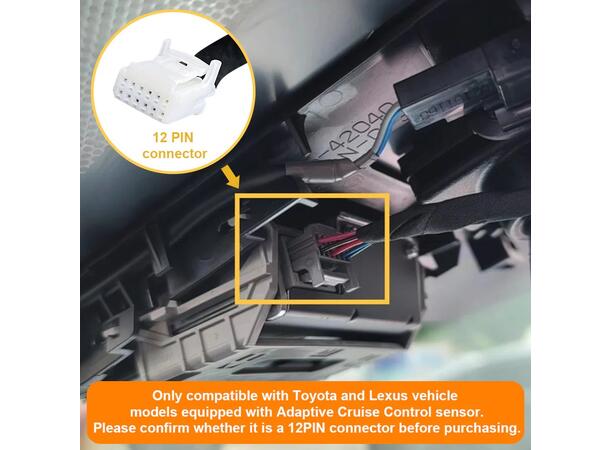 FitDVR Dashcam Power Adapter Toyota/Lexus 12-pin