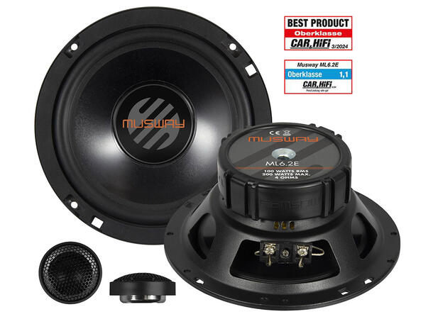 Musway 6½" komponentsett 6½ komponentsett 100/200W