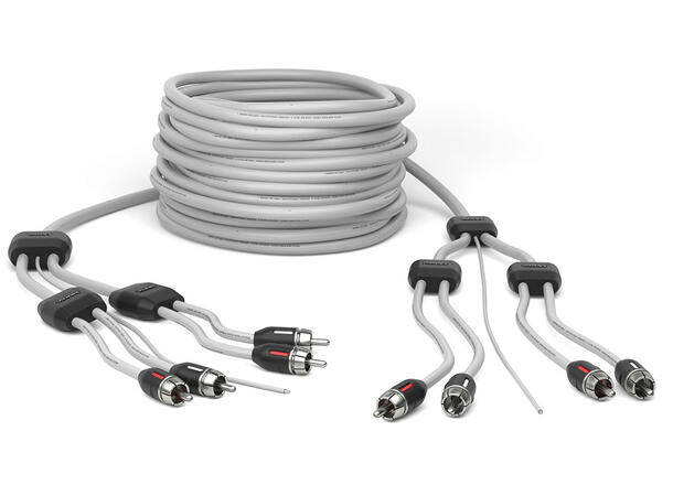 HERTZ Marine  RCA 4-kanals, 4 meter IP67 marinegraderte RCA kabler 