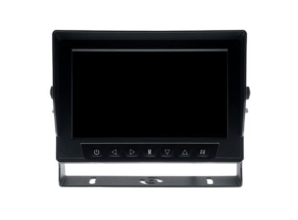 Ampire 7" TFT  LCD-Skjerm Med 2 videoinnganger, IP69