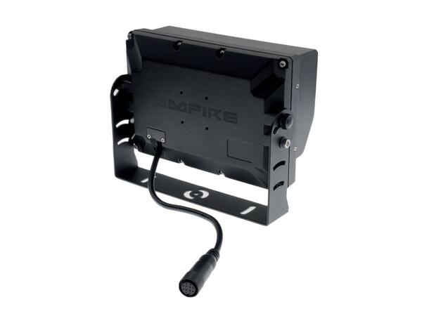 Ampire 7" TFT  LCD-Skjerm Med 2 videoinnganger, IP69