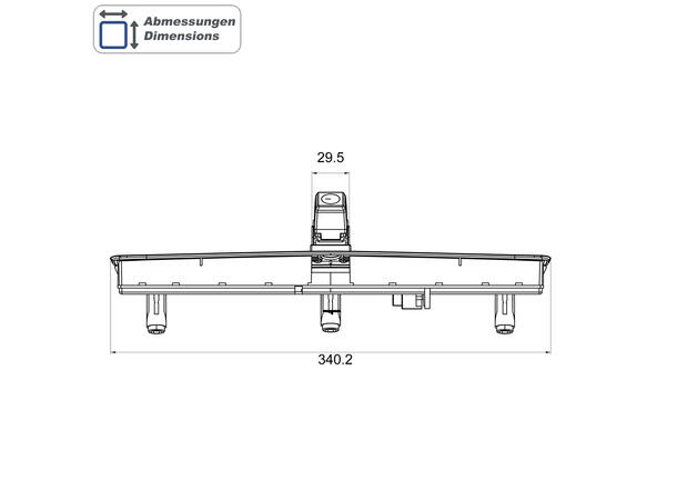 Ampire Ryggekamera (Bremselys) (CVBS) VW T5/T6/T6.1 med topphengslet dør 