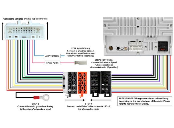 InCarTec Rattfjernkontroll interface Nissan (2007-2014) uten navi. 