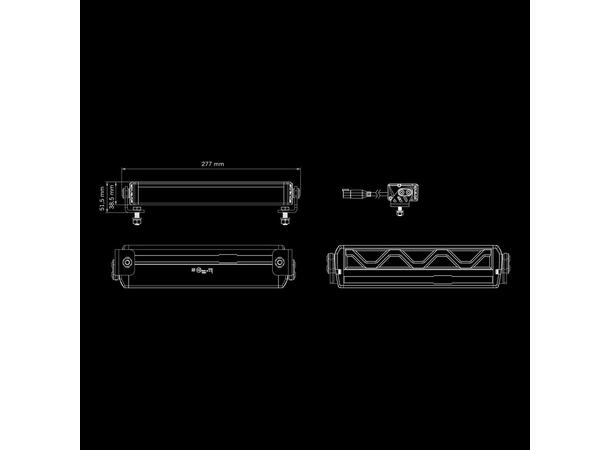Strands Firefly LED-bar 10" Enkel radet LED-bar på 10", 5.010 Lumen
