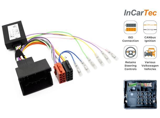 InCarTec Rattfjernkontroll interface VW/Seat/Skoda 2003 --> Aktivt system 