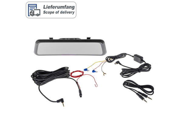 Ampire Apple Carplay/Android Auto 9" sladrespeil