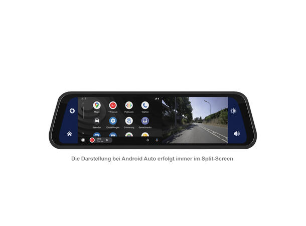 Ampire Apple Carplay/Android Auto 9" sladrespeil