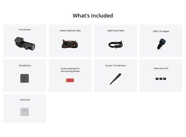 BlackVue Dashbordkamera 1 kanals 64GB 4K, WiFi, GPS, 30 b/s