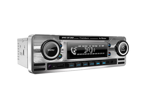 Caliber DAB+/USB/SD/BT  hovedenhet DAB+ spiller med krom retro look!