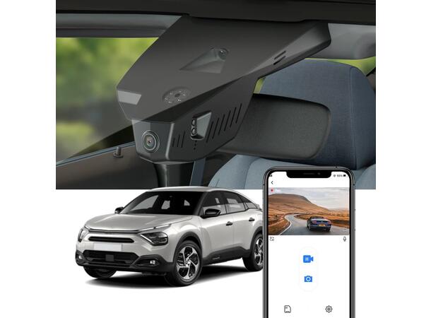 FITCAMX Integrert 4K Dashcam (foran) Citroen C4/e-C4  (2021 - 2024)