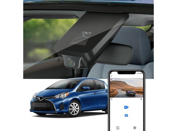 FITCAMX Integrert 4K Dashcam (foran+bak) Toyota Yaris/Yaris Cross (2015 - 2019)