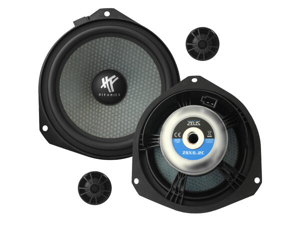 HiFonics ZEUS 2-veis komp.sett 16,5cm