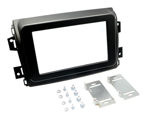 InCarTec Monteringskit 2-DIN Ducato/Movano (2022 -->) Sort