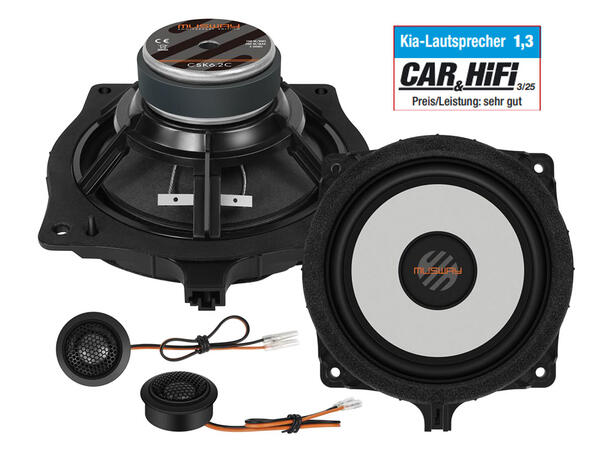 Musway 6½" komponentsett for Kia 6½ komponentsett 100/200W