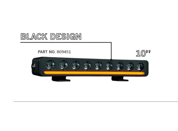 Strands  Nuuk E-line LOW PROFILE 10" LED-lys low profile m/possisjonslys