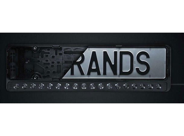 Strands integrert LED-lys i skiltholder! Verdensnyhet! Nuuk E-line 7800 lumen