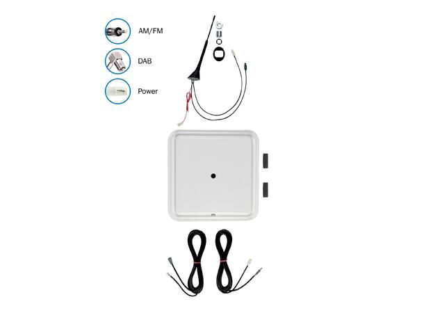 ATTB FM/DAB - SMB Antenne med monteringsplate 
