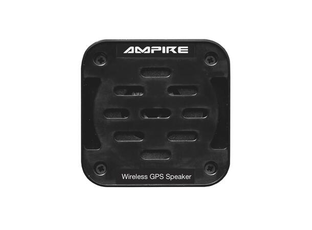 Ampire parkeringshjelp 4-veis GPS Matt svart, sensormontering forfra 