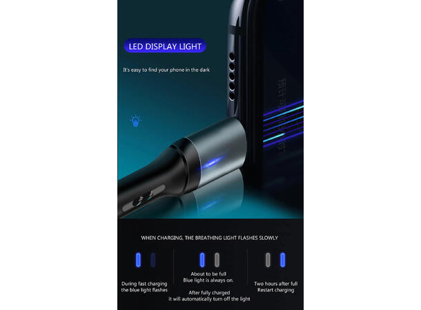 ConnectED Phone Kabel 1 meter Type-C USB til USB Type-C