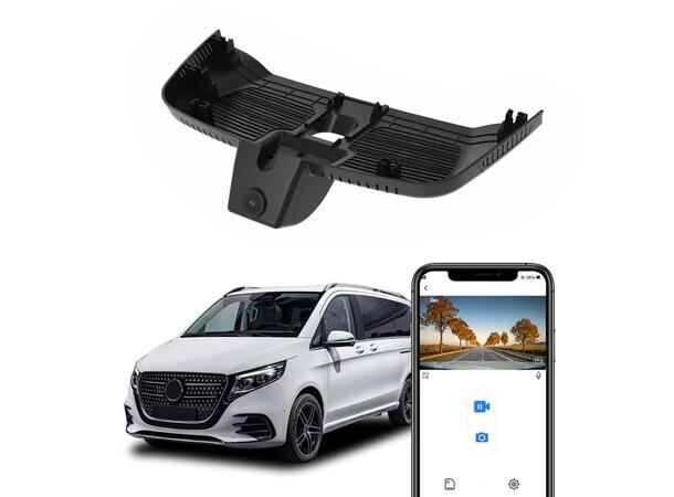 FITCAMX Integrert 4K Dashcam (foran+bak) MB Vito (W447) (2024 - 2025)