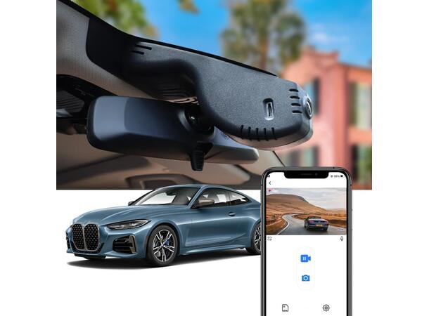 FITCAMX Integrert 4K Dashcam (foran+bak) BMW (2020 -->) 