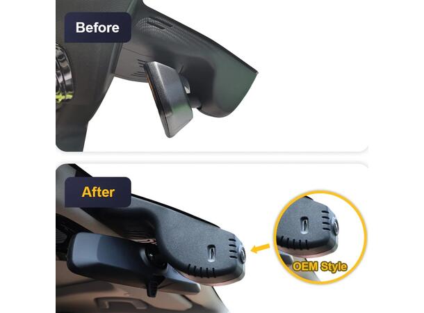 FITCAMX Integrert 4K Dashcam (foran+bak) BMW (2020 -->) 