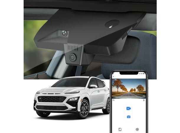 FITCAMX Integrert 4K Dashcam (foran+bak) Hyundai Kona 2022-2023