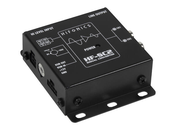 HiFonics HF-SC2-ISO høy-lav nivå adapter 2-kanals. ISO-tilkobling
