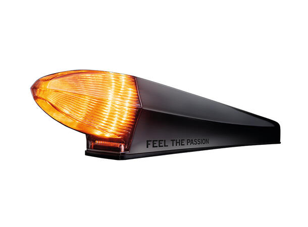 Strands IZE LED torpedo black Bullet Varsellys og hvitt/orange markeringslys 