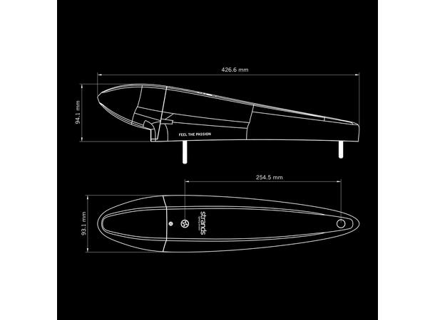 Strands IZE LED torpedo black Bullet Varsellys og hvitt/orange markeringslys 
