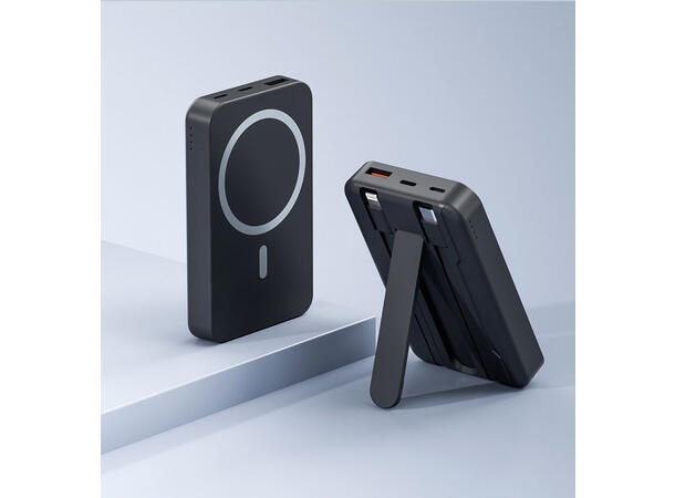 ConnectED powebank 10.000mAh Trådløs m Type-C og Lightning kabel