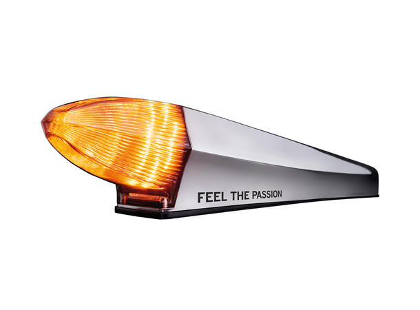 Strands IZE LED torpedo silver arrow Varsellys og hvitt/orange markeringslys 