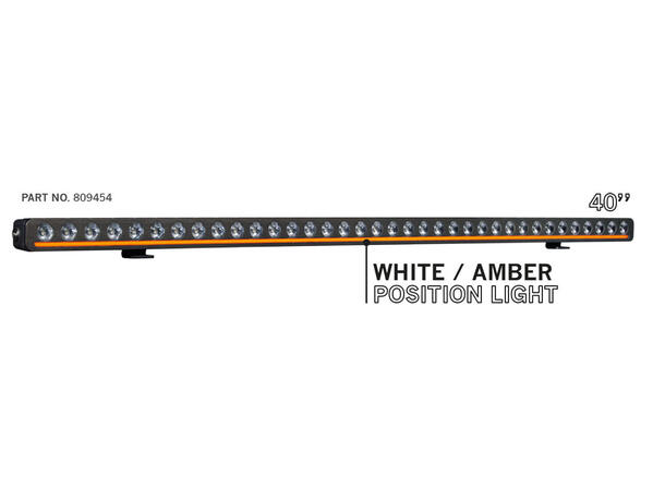 Strands  Nuuk E-line LOW PROFILE 40" LED-lys low profile m/possisjonslys