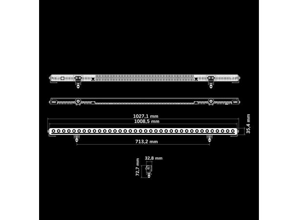 Strands  Nuuk E-line LOW PROFILE 40" LED-lys low profile m/possisjonslys