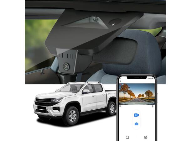 FITCAMX Integrert 4K Dashcam (foran) VW Amarok / Ford Ranger (2023 - 2025) 