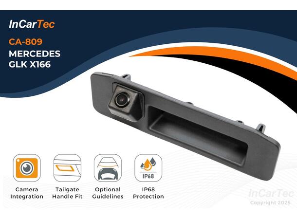 InCarTec Ryggekamera (håndtak) (CVBS) MB GLK (2013 - 2015) Se egen liste! 
