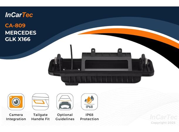 InCarTec Ryggekamera (håndtak) (CVBS) MB GLK (2013 - 2015) Se egen liste! 