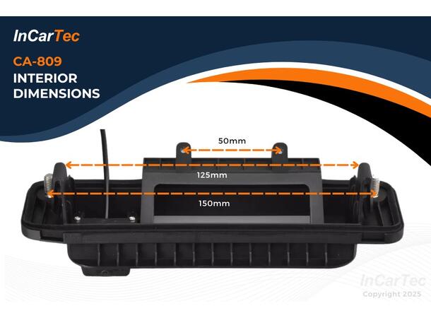 InCarTec Ryggekamera (håndtak) (CVBS) MB GLK (2013 - 2015) Se egen liste! 