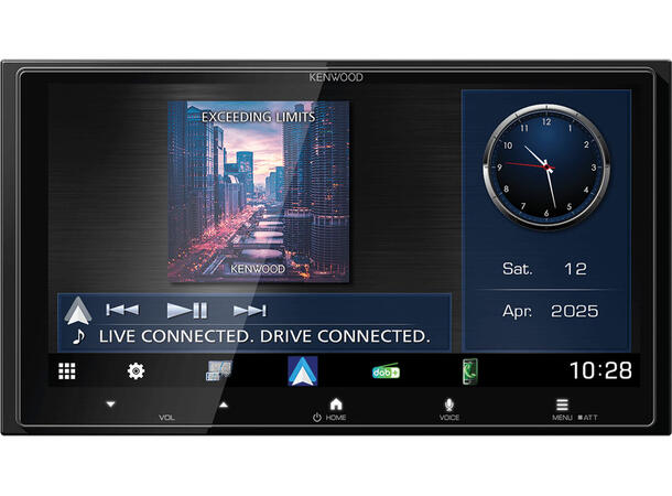Kenwood DMX7525DABS 2-DIN MEDIASPILLER -  DAB BT USB/IPHONE 