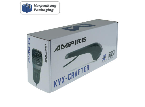 Ampire Ryggekamera (Bremselys) (CVBS) VW Crafter/MAN TGE (2017 -->) 