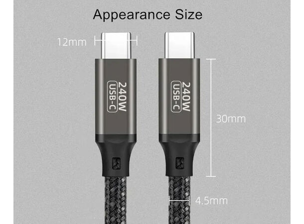 ConnectED Phone Kabel 1 meter Type-C USB Type-C til USB Type-C