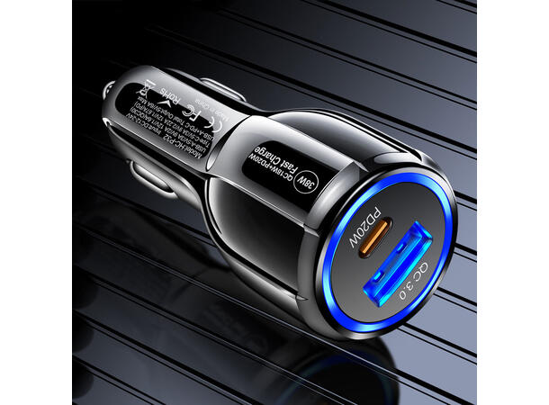 ConnectED Phone billader 48W, både USB og Type-C